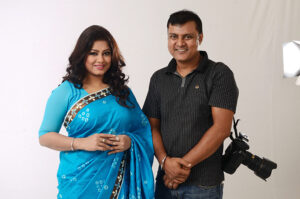 bishwajit sarker with arifa zaman moushumi in unicef project behind the scene moments (1)