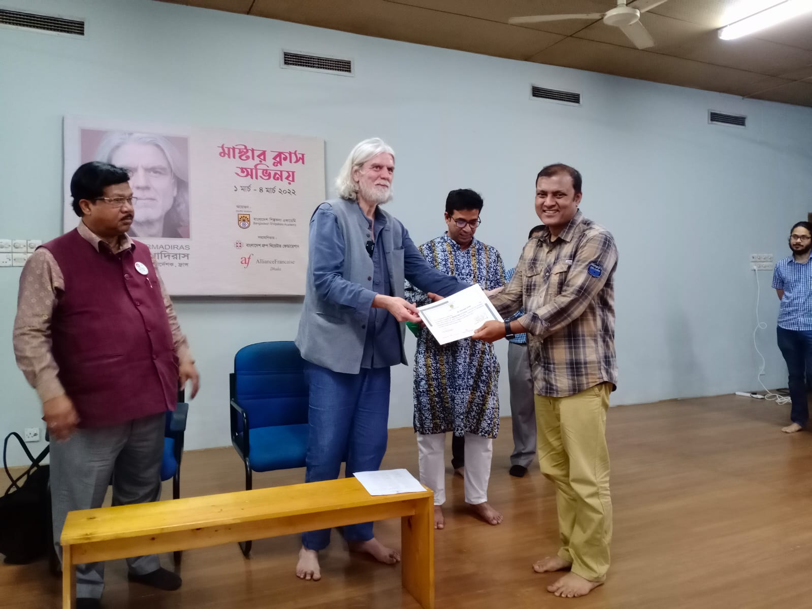 Master class on Acting conducted by French actor director Jean Paul Sermadiras – Bangladesh Shilpakala Academy, Dhaka (3)